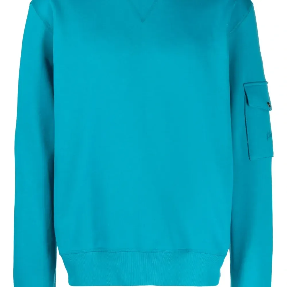 Хлопковый свитшот с круглым вырезом