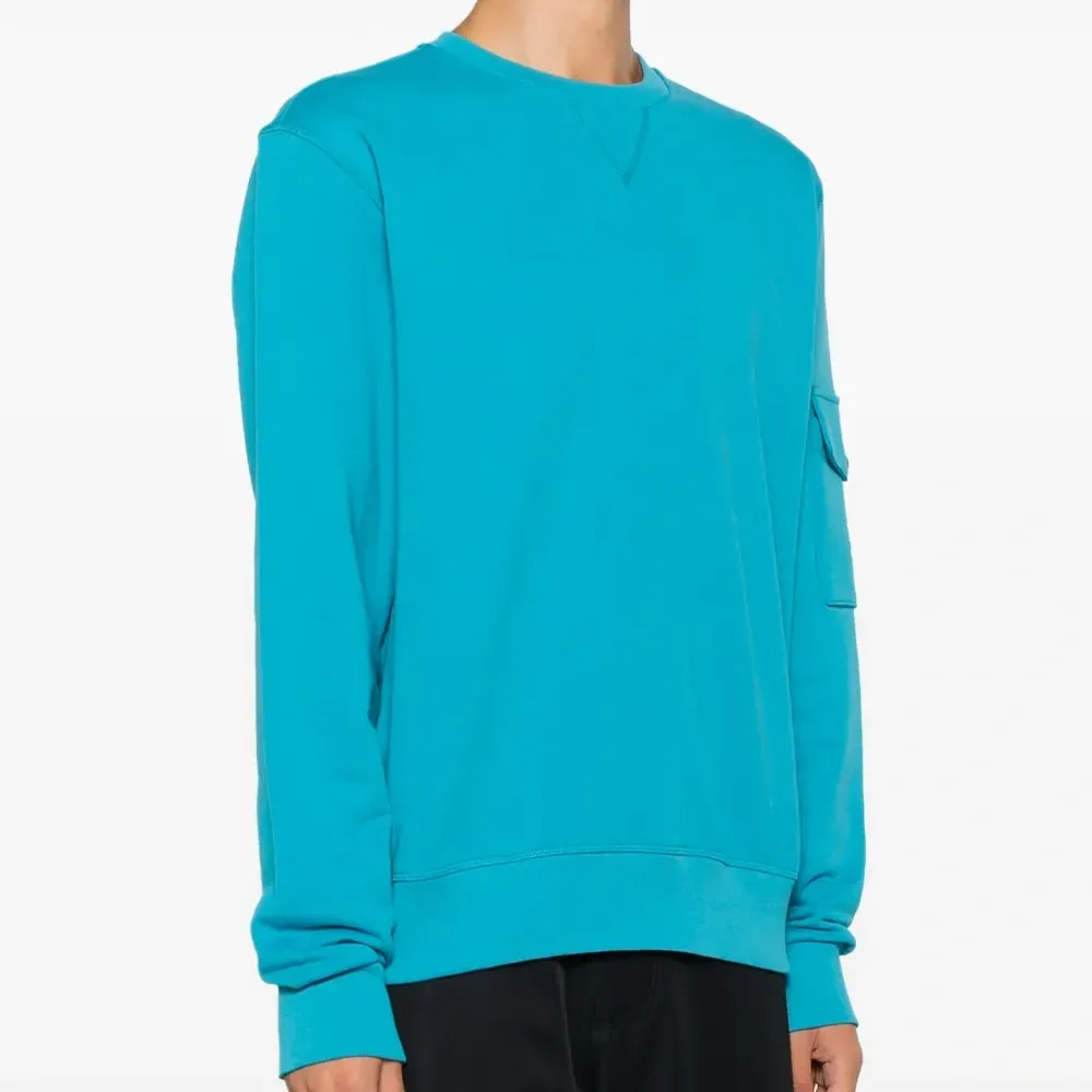 Хлопковый свитшот с круглым вырезом