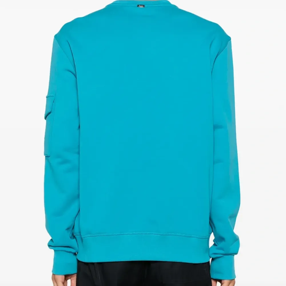 Хлопковый свитшот с круглым вырезом