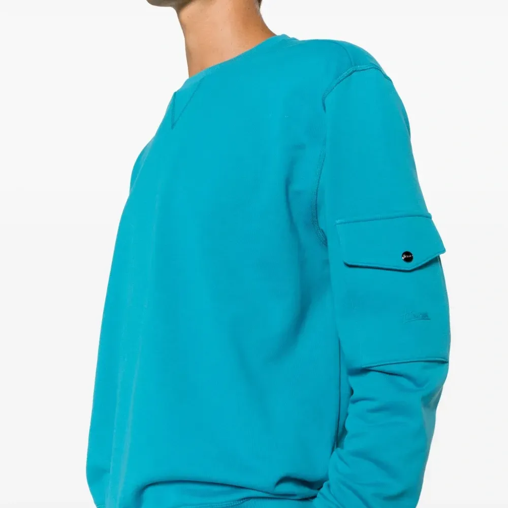 Хлопковый свитшот с круглым вырезом