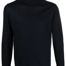 Джемпер из смесовой шерсти с высоким воротником