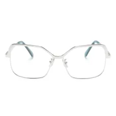 Очки в квадратной оправе с тисненым логотипом