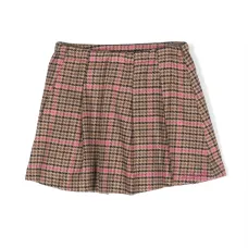 Юбка мини в ломаную клетку