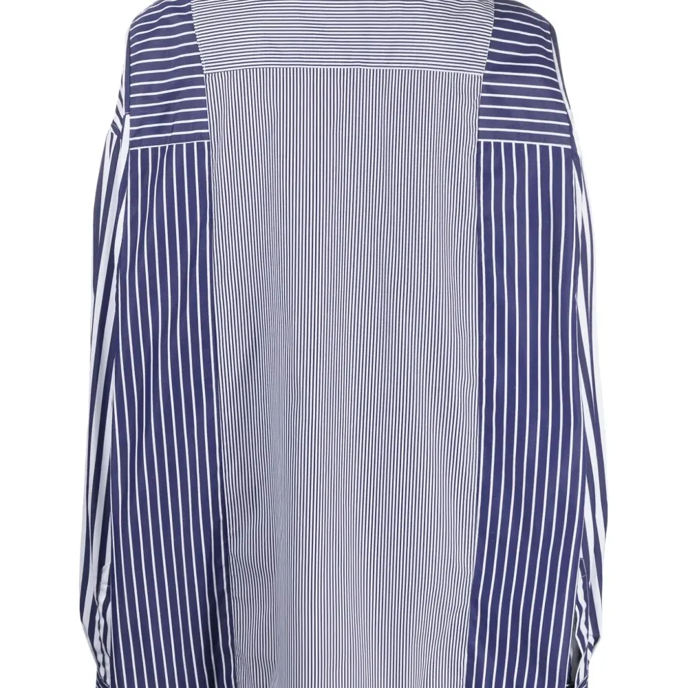 Полосатая рубашка Frankenstein в технике пэчворк