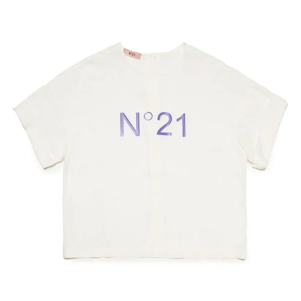 Креповая рубашка с логотипом