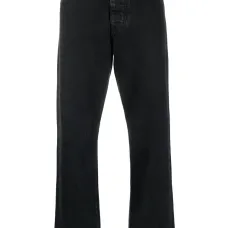 Прямые джинсы с нашивкой-логотипом Прямые джинсы с нашивкой-логотипом