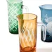 Tubular glass pitcher