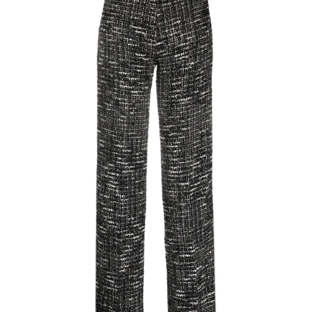 Твидовые брюки прямого кроя