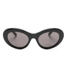 Солнцезащитные очки в круглой оправе с логотипом