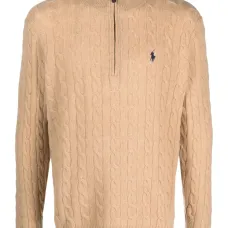 Вязаный джемпер с вышитым логотипом