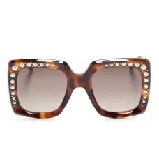 Солнцезащитные очки с кристаллами с логотипом