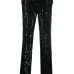 High-waisted sequin trousers