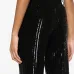 High-waisted sequin trousers