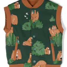 Двусторонний жилет с графичным принтом Двусторонний жилет с графичным принтом