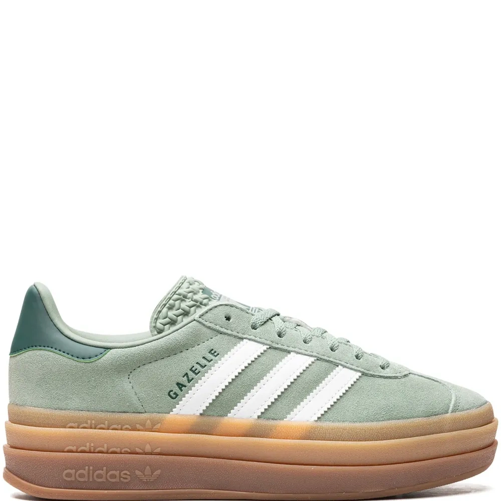 Кроссовки Gazelle Bold Silver Green Gum