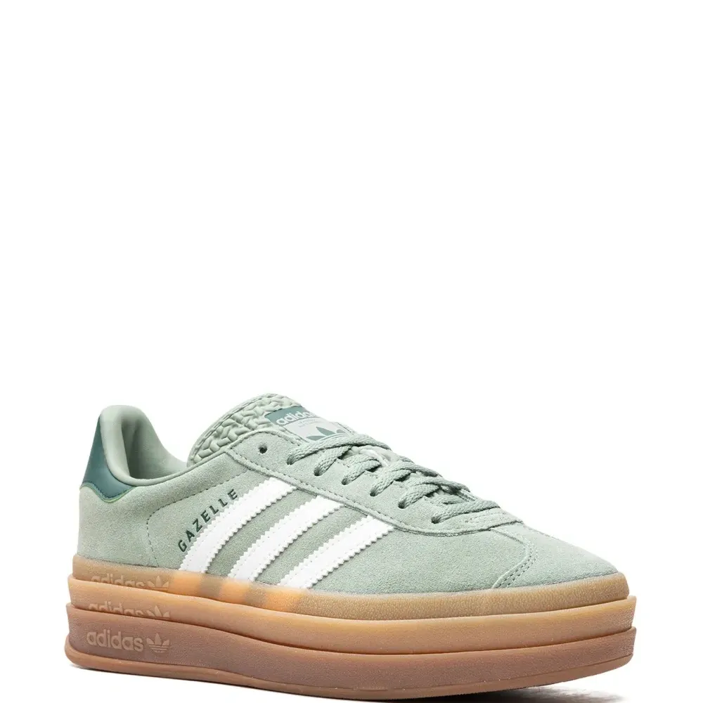 Кроссовки Gazelle Bold Silver Green Gum