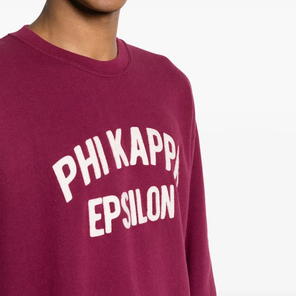 Толстовка с приспущенными плечами и логотипом