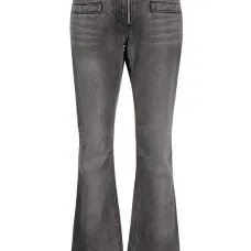 Расклешенные джинсы средней посадки