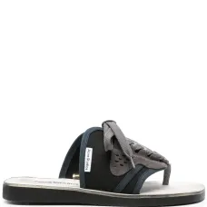 Шлепанцы со вставками