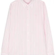 Полосатая рубашка с вышитым логотипом Полосатая рубашка с вышитым логотипом