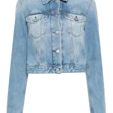 Укороченная джинсовая куртка