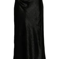 Атласная юбка миди с запахом