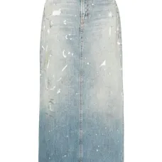 Юбка макси с эффектом разбрызганной краски