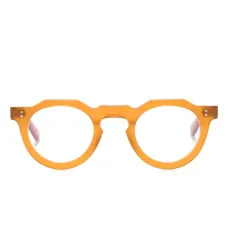 Очки в круглой матовой оправе