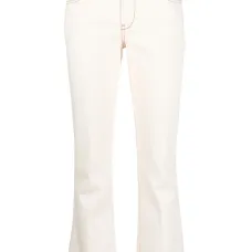 Расклешенные джинсы средней посадки