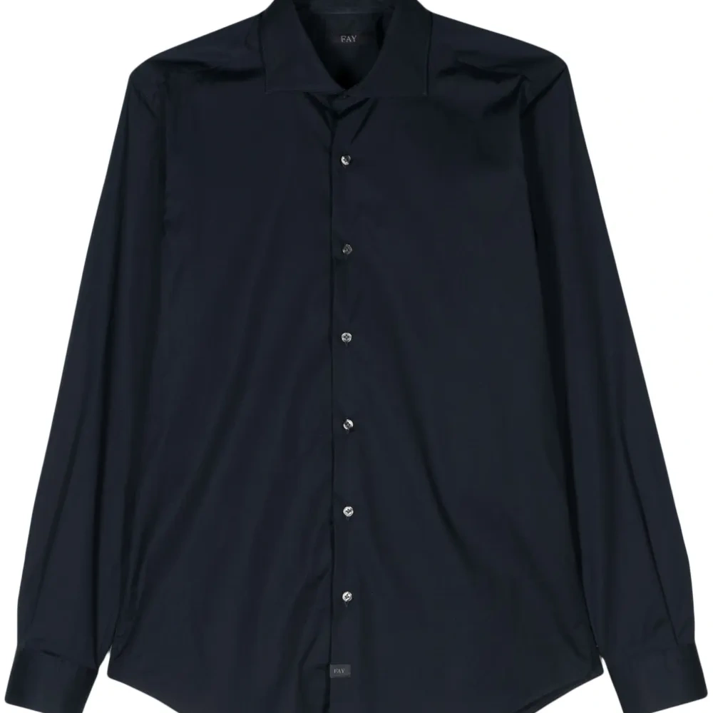 Рубашка с отложным воротником