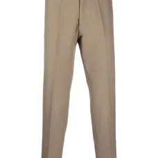 Укороченные брюки со складками