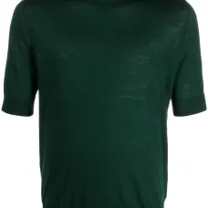 Шерстяная футболка тонкой вязки