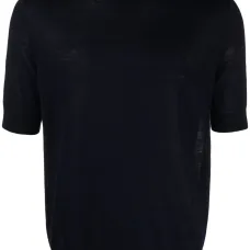 Шерстяная футболка тонкой вязки