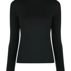 Топ с длинными рукавами и высоким воротником