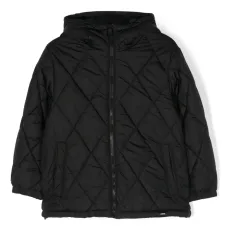 Стеганая куртка с капюшоном