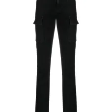 Прямые джинсы с карманами карго