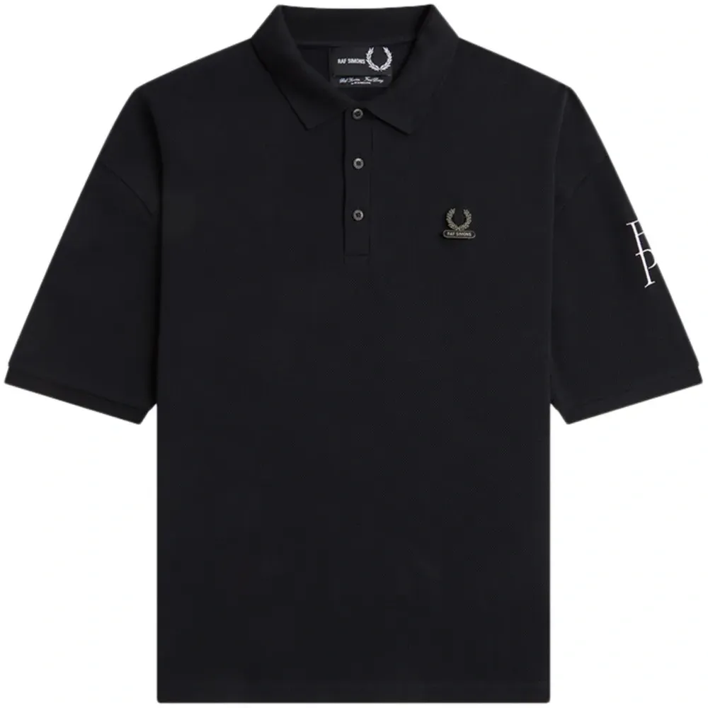 Logo-plaque cotton polo shirt