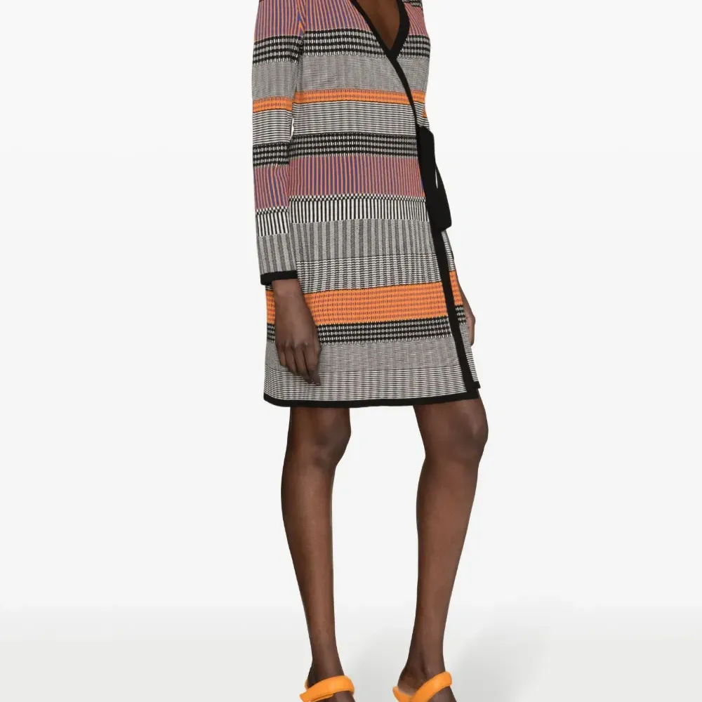 Платье Brigid в рубчик с геометричным узором