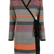 Платье Brigid в рубчик с геометричным узором