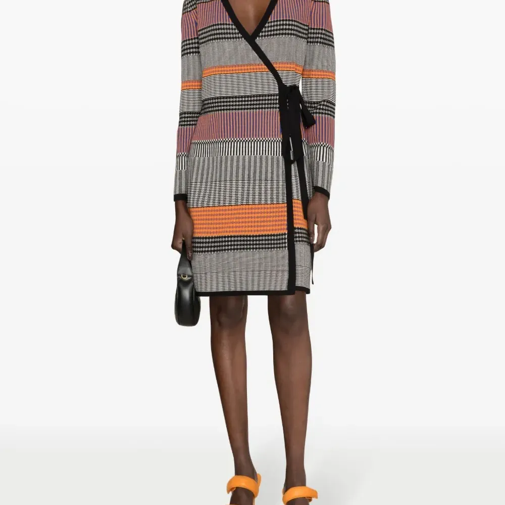 Платье Brigid в рубчик с геометричным узором