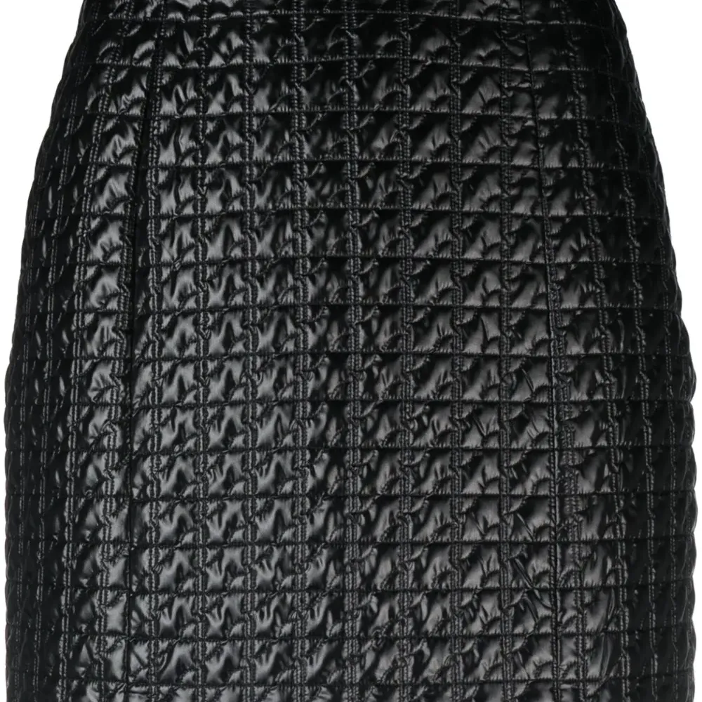 Стеганая мини-юбка А-силуэта