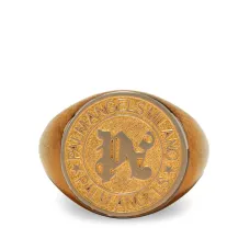 Монограммное розовое кольцо