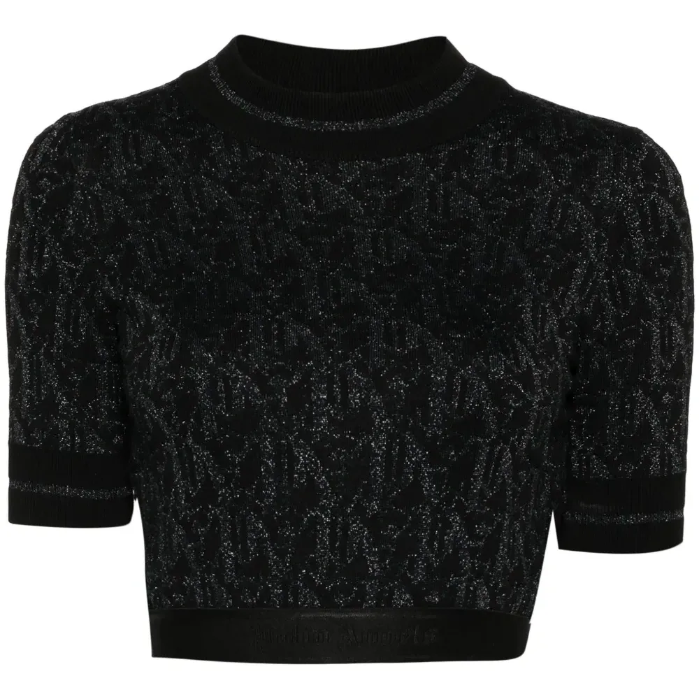 Жаккардовая футболка с монограммой