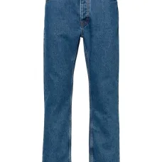 Прямые джинсы с монограммой