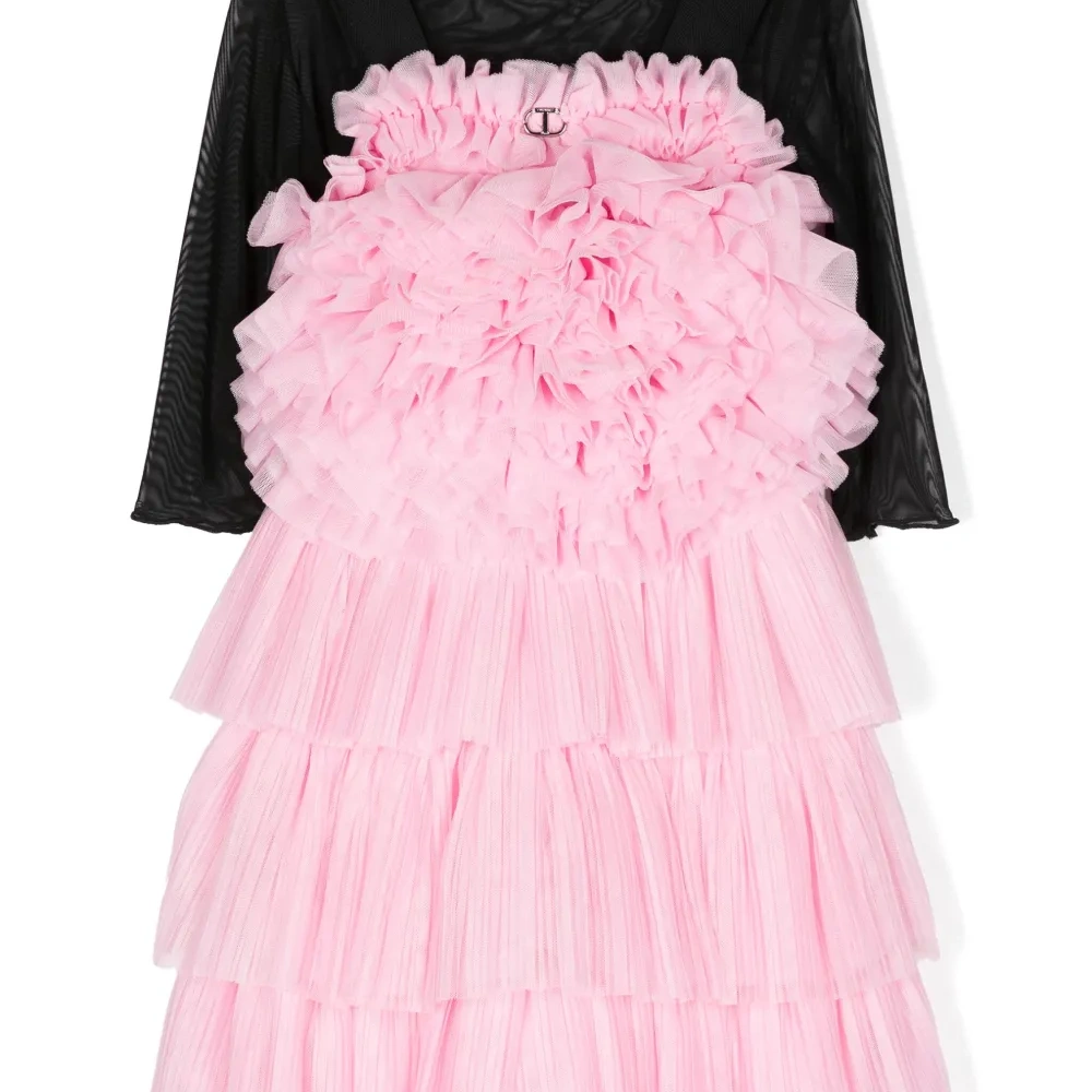 Ярусное платье с оборками