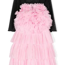 Ярусное платье с оборками