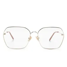 Массивные очки в геометричной оправе