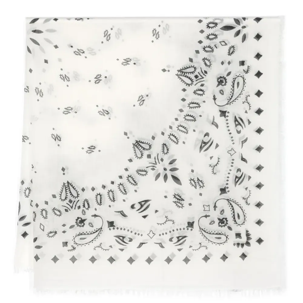 Кашемировый шарф с принтом