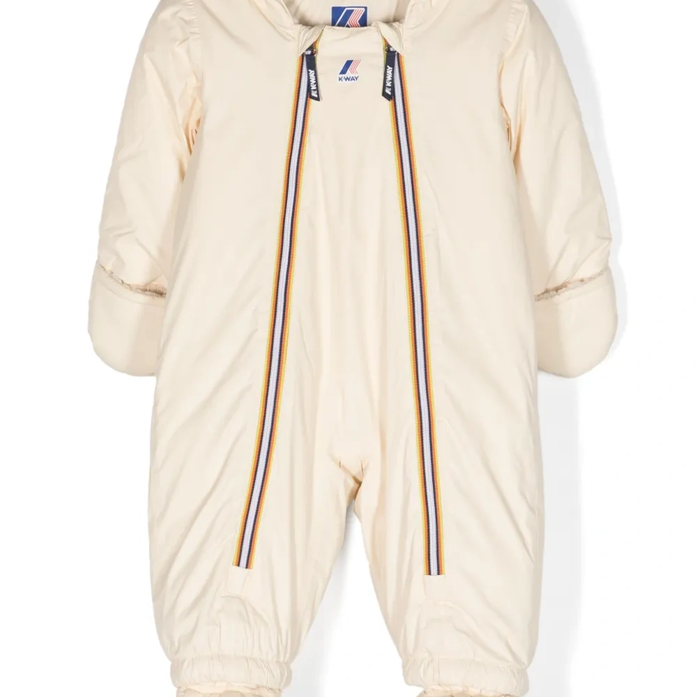 Стеганый комбинезон с молниями