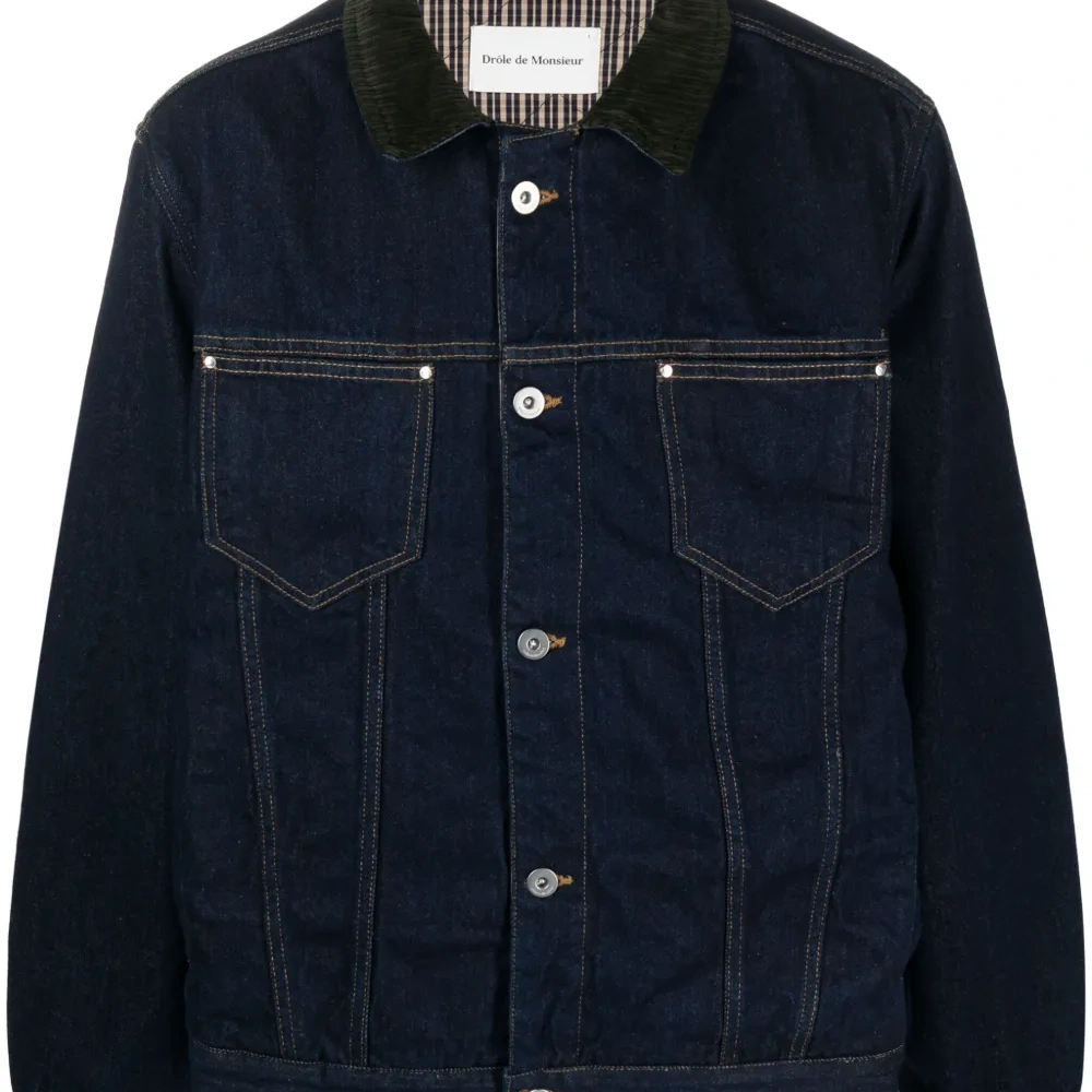 Джинсовая куртка с нашивкой-логотипом